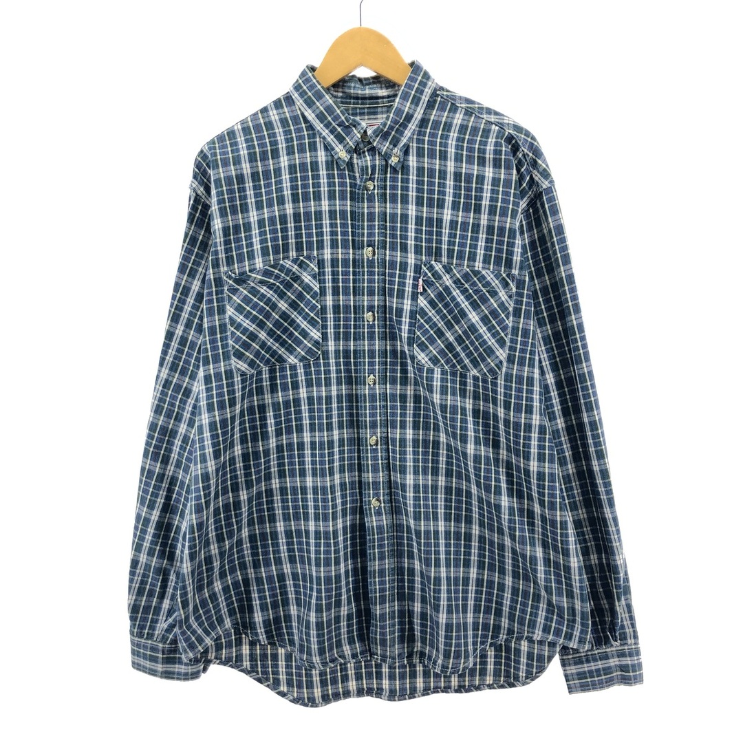 Levi's(リーバイス)の古着 リーバイス Levi's 長袖 ボタンダウンチェックシャツ メンズXL /eaa385645 メンズのトップス(シャツ)の商品写真