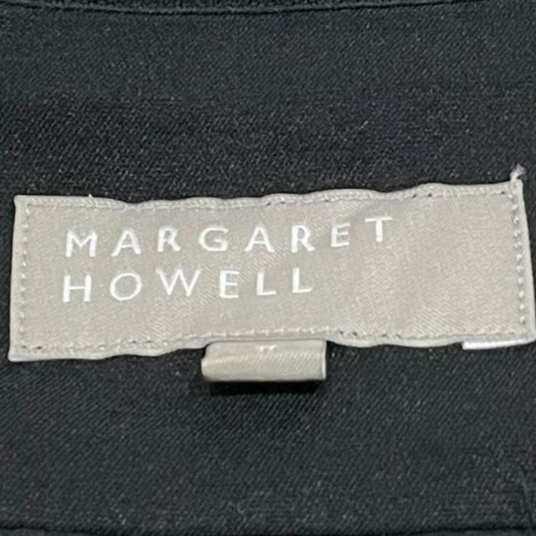 MARGARET HOWELL(マーガレットハウエル)のMargaretHowell(マーガレットハウエル) 長袖シャツブラウス サイズ2 M レディース - 黒 レディースのトップス(シャツ/ブラウス(長袖/七分))の商品写真