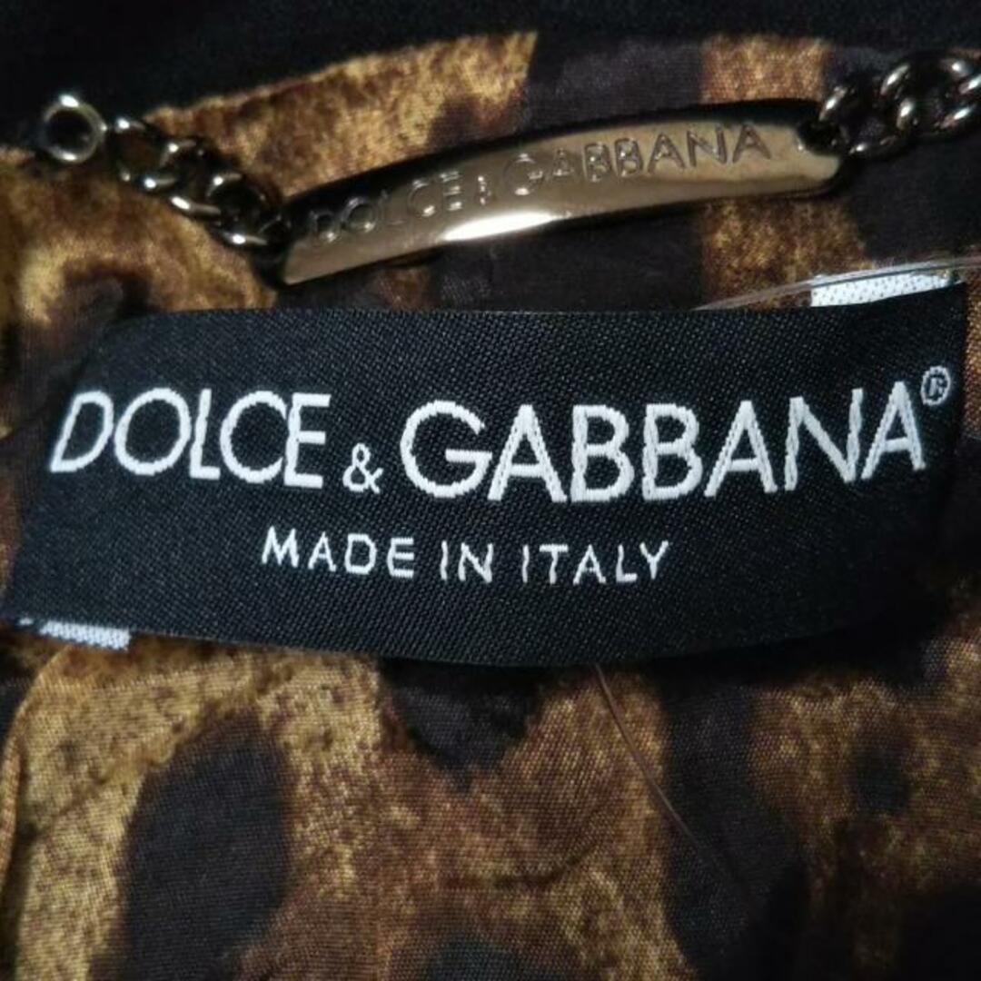 DOLCE&GABBANA(ドルチェアンドガッバーナ)のDOLCE&GABBANA(ドルチェアンドガッバーナ) コート サイズ44 L レディース美品  - 黒 長袖/秋/冬 ウール レディースのジャケット/アウター(その他)の商品写真