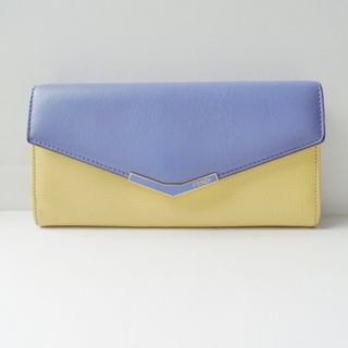 フェンディ(FENDI)のFENDI(フェンディ) 長財布 トゥージュール 8M0306 パープル×ライトイエロー レザー(財布)