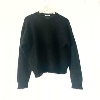 オーラリー(AURALEE)のAURALEE(オーラリー) 長袖セーター サイズ1 S レディース美品  - 黒 クルーネック(ニット/セーター)
