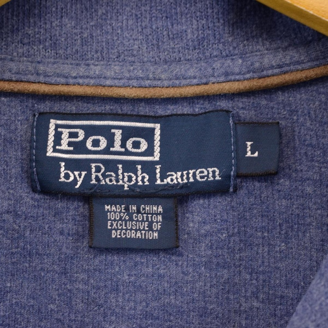 Ralph Lauren(ラルフローレン)の古着 ラルフローレン Ralph Lauren POLO by Ralph Lauren ハーフジップスウェットシャツ トレーナー メンズL /eaa313808 メンズのトップス(スウェット)の商品写真