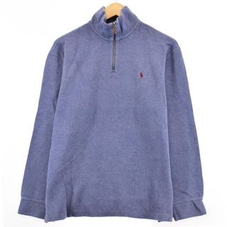 ラルフローレン(Ralph Lauren)の古着 ラルフローレン Ralph Lauren POLO by Ralph Lauren ハーフジップスウェットシャツ トレーナー メンズL /eaa313808(スウェット)