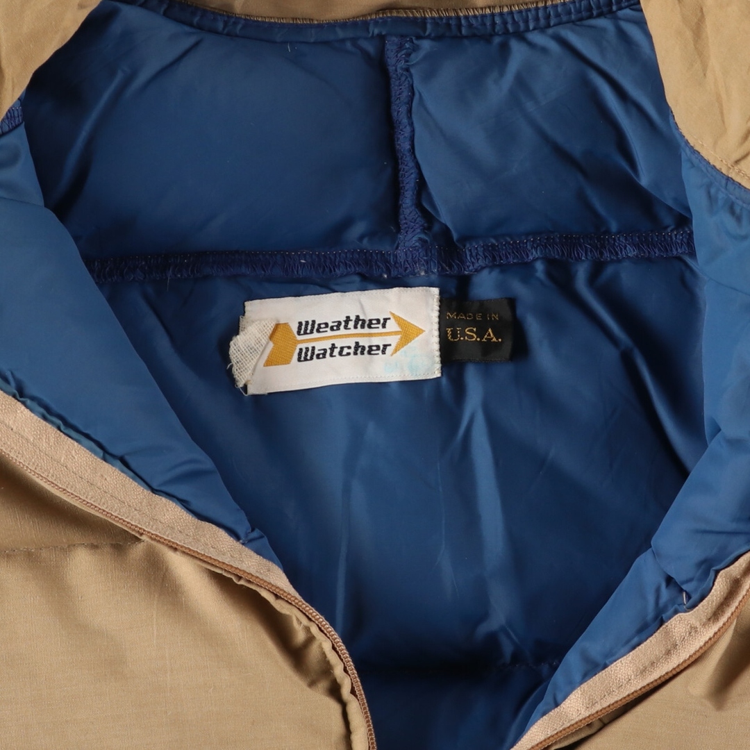 古着 WEATHER WATCHER ラグラン ダウンジャケット  USA製 メンズXL ヴィンテージ /eaa393411 メンズのジャケット/アウター(ダウンジャケット)の商品写真