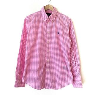 ラルフローレン(Ralph Lauren)のRalphLauren(ラルフローレン) 長袖シャツ サイズ10 メンズ - ピンク×白 チェック柄(シャツ)
