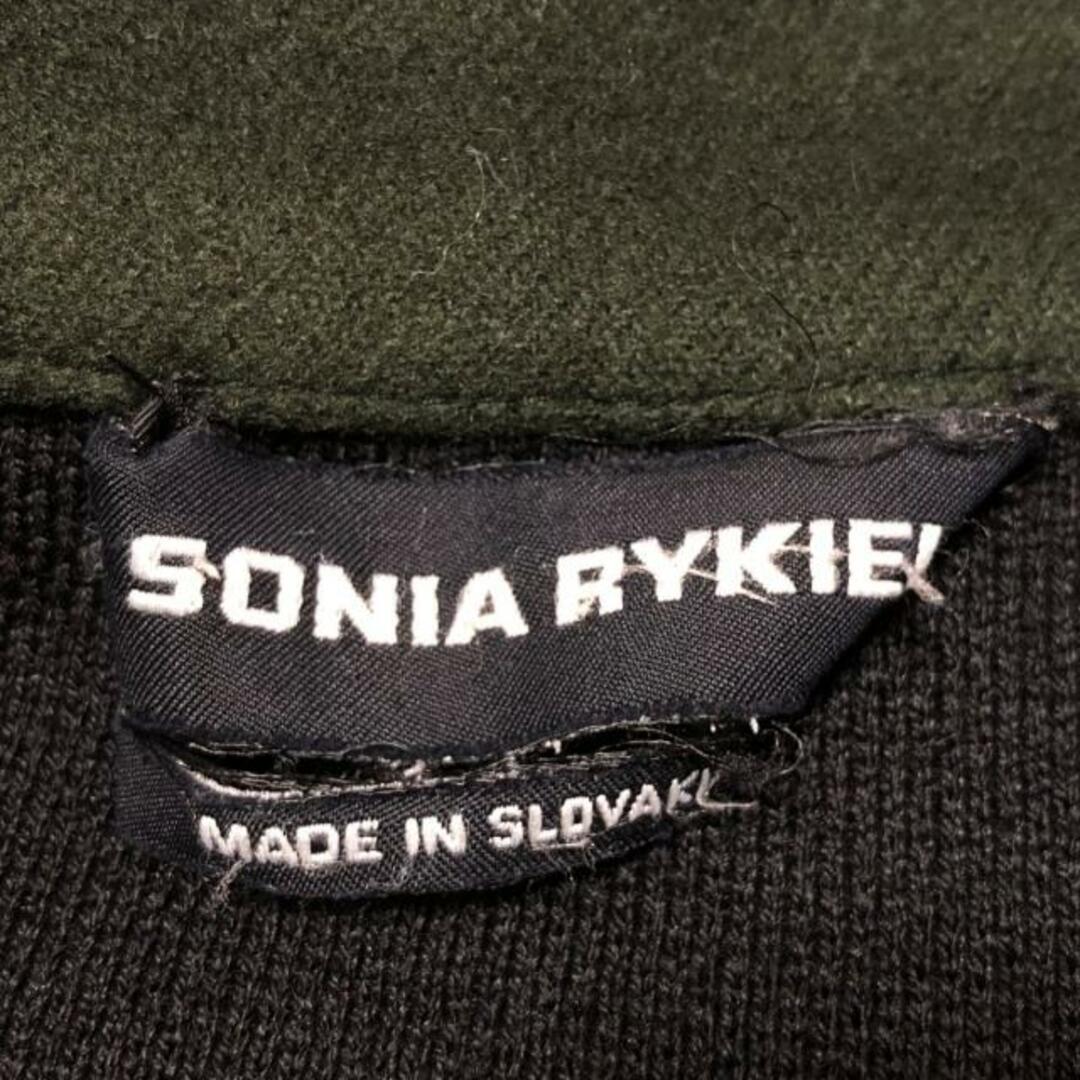 SONIA RYKIEL(ソニアリキエル)のSONIARYKIEL(ソニアリキエル) コート サイズ42 L レディース - ダークグリーン×黒 長袖/肩パッド/冬 レディースのジャケット/アウター(その他)の商品写真