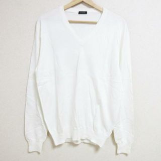 クルチアーニ(Cruciani)のCruciani(クルチアーニ) 長袖セーター サイズ50 XL レディース - 白 Vネック(ニット/セーター)