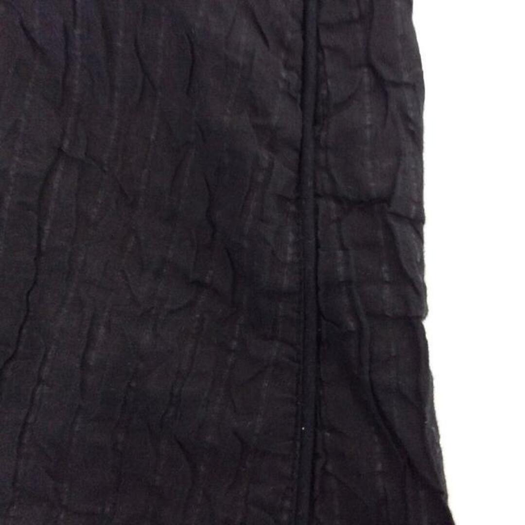 ELENDEEK(エレンディーク) 七分袖カットソー サイズF レディース - 黒×ダークグレー Vネック/ストライプ レディースのトップス(カットソー(長袖/七分))の商品写真