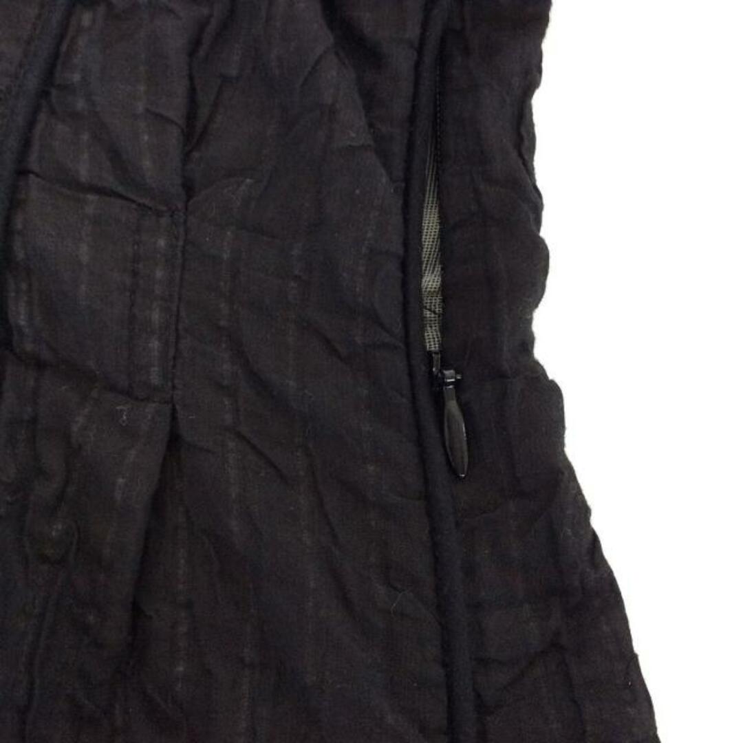 ELENDEEK(エレンディーク) 七分袖カットソー サイズF レディース - 黒×ダークグレー Vネック/ストライプ レディースのトップス(カットソー(長袖/七分))の商品写真