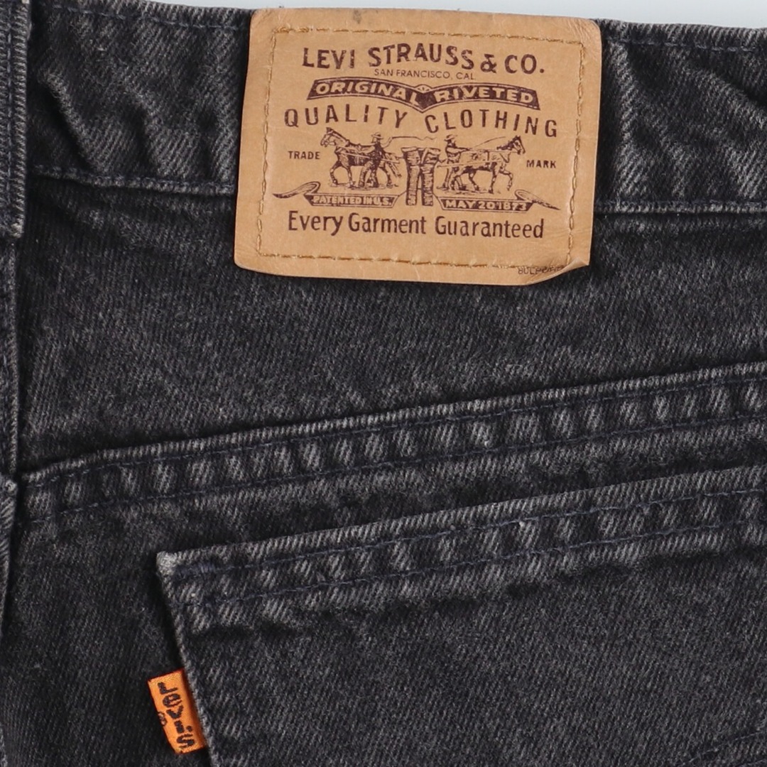 Levi's(リーバイス)の古着 リーバイス Levi's 505 オレンジタブ ブラックデニム テーパードデニムパンツ カナダ製 メンズw31 /eaa394284 メンズのパンツ(デニム/ジーンズ)の商品写真