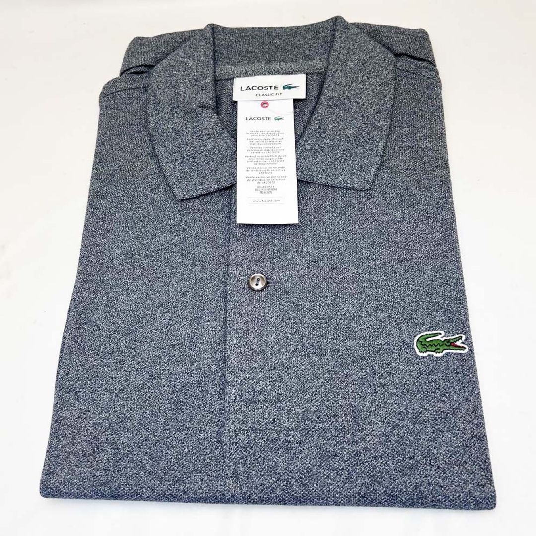 LACOSTE(ラコステ)の新品 ラコステ メンズ 半袖ポロシャツ L1264 グレー Lサイズ メンズのトップス(ポロシャツ)の商品写真