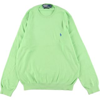 ラルフローレン(Ralph Lauren)の古着 ラルフローレン Ralph Lauren POLO by Ralph Lauren コットンニットセーター メンズM /eaa348601(ニット/セーター)