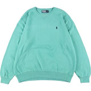 ラルフローレン(Ralph Lauren)の古着 ラルフローレン Ralph Lauren POLO by Ralph Lauren コットンニットセーター メンズXL /eaa348618(ニット/セーター)