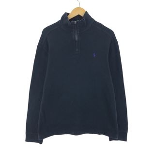 ラルフローレン(Ralph Lauren)の古着 ラルフローレン Ralph Lauren POLO by Ralph Lauren コットンニットハーフジップセーター メンズL /taa000078(ニット/セーター)