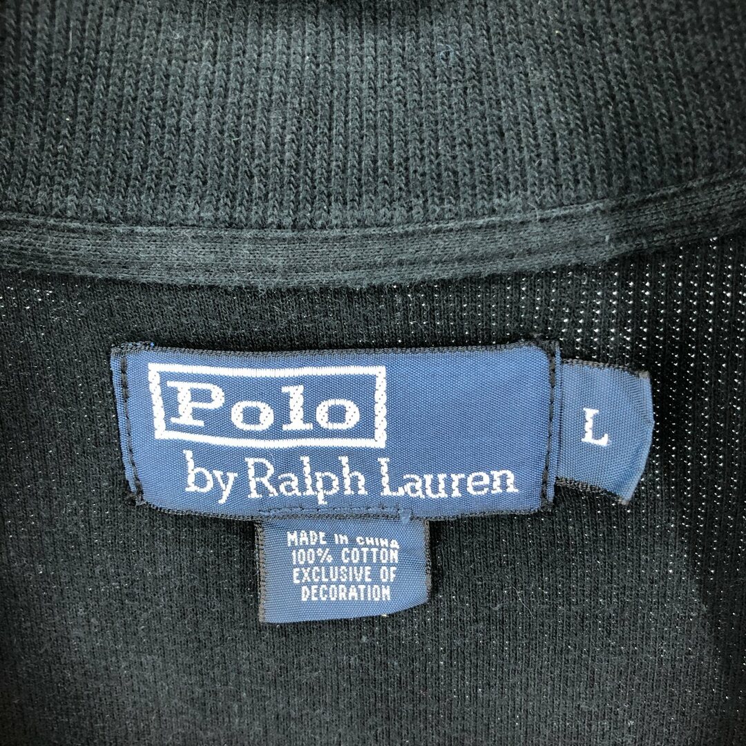 Ralph Lauren(ラルフローレン)の古着 ラルフローレン Ralph Lauren POLO by Ralph Lauren コットンニットハーフジップセーター メンズL /taa000080 メンズのトップス(ニット/セーター)の商品写真