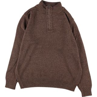 古着 DOCKERS コットンニットハーフジップセーター メンズL /eaa348857(ニット/セーター)