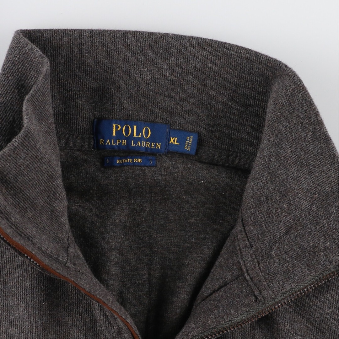 Ralph Lauren(ラルフローレン)の古着 ラルフローレン Ralph Lauren POLO RALPH LAUREN ESTATE RIB コットンニットハーフジップセーター メンズXL /eaa348868 メンズのトップス(ニット/セーター)の商品写真