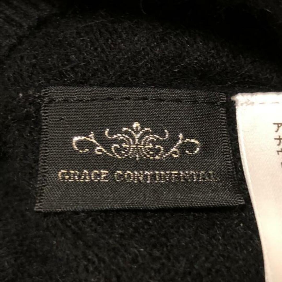 GRACE CONTINENTAL(グレースコンチネンタル)のGRACE CONTINENTAL(グレースコンチネンタル) 長袖セーター サイズ36 S レディース - 黒×白 クルーネック/パール/ラインストーン/スター(星) レディースのトップス(ニット/セーター)の商品写真