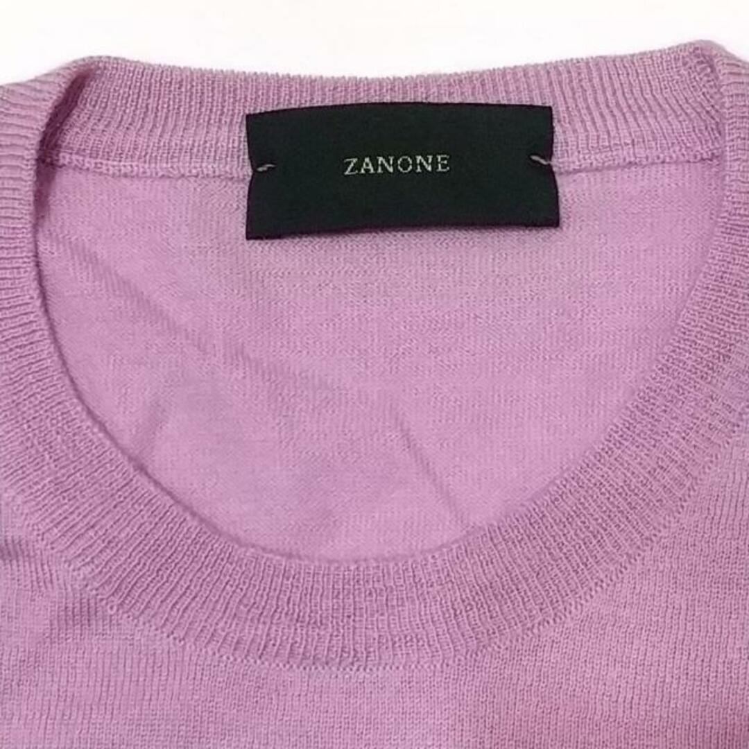 ZANONE(ザノーネ)のZANONE(ザノーネ) 長袖セーター サイズ52 メンズ美品  - パープル クルーネック カシミヤ、シルク メンズのトップス(ニット/セーター)の商品写真