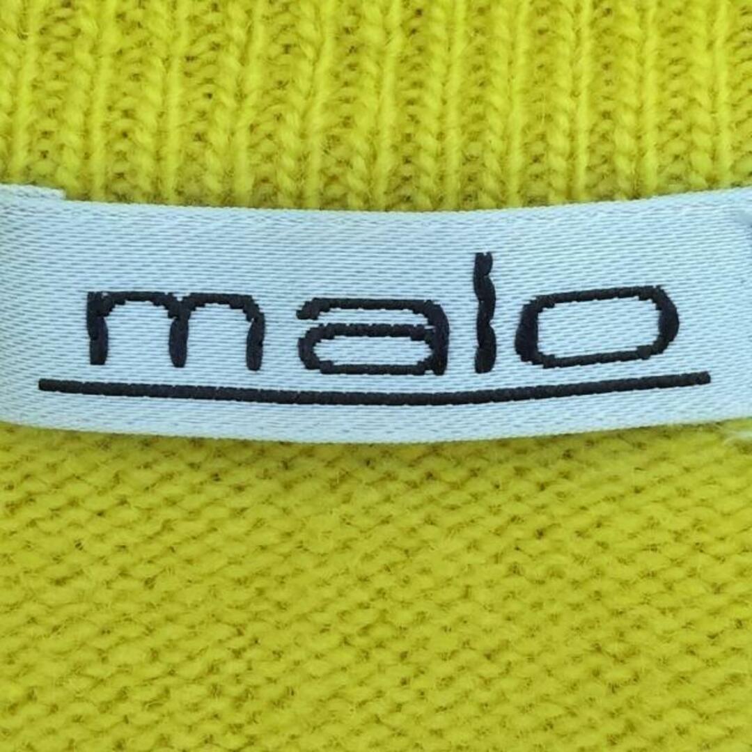 malo(マーロ)のMALO(マーロ) 長袖セーター サイズ50 メンズ美品  - イエローグリーン ハイネック ウール メンズのトップス(ニット/セーター)の商品写真