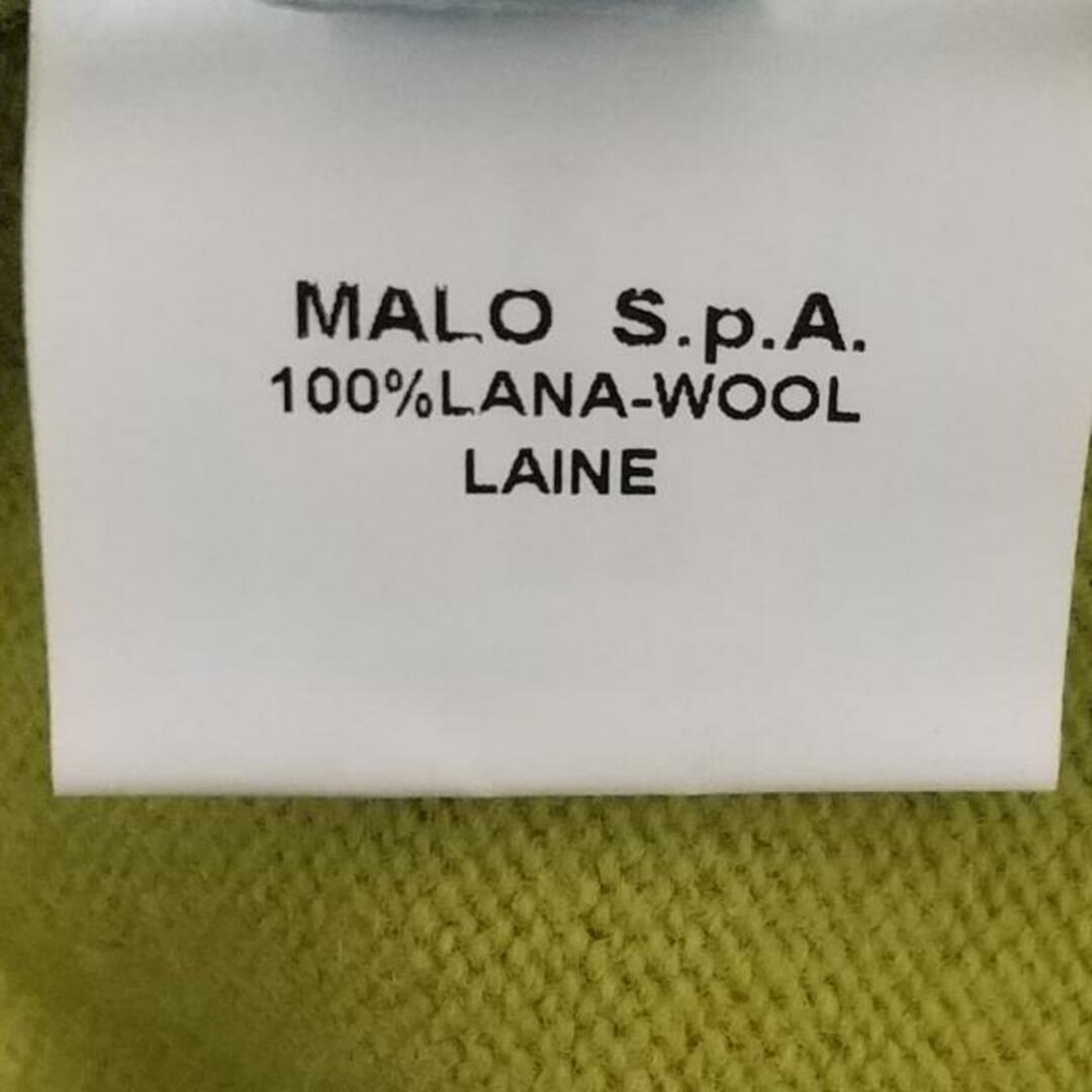 malo(マーロ)のMALO(マーロ) 長袖セーター サイズ50 メンズ美品  - イエローグリーン ハイネック ウール メンズのトップス(ニット/セーター)の商品写真