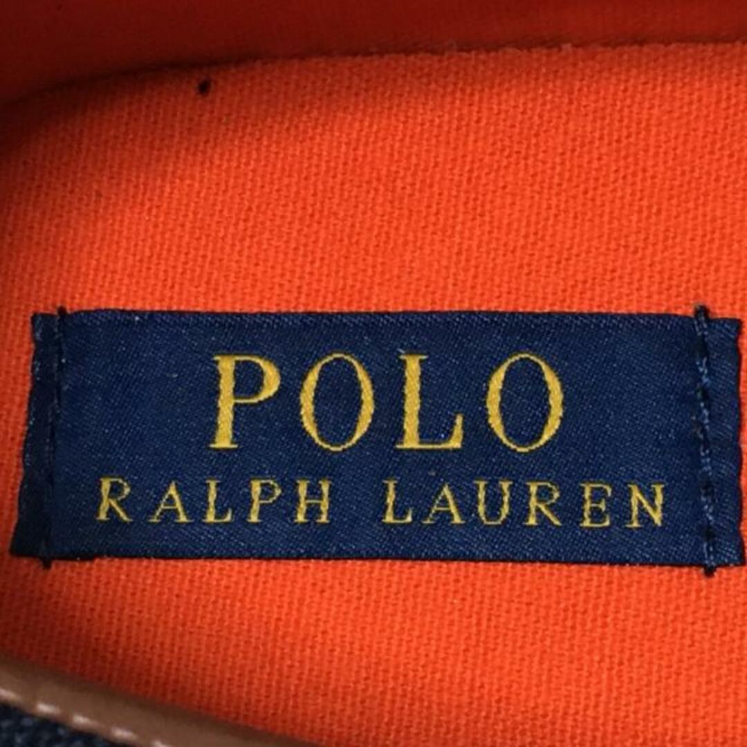 POLO RALPH LAUREN(ポロラルフローレン)のPOLObyRalphLauren(ポロラルフローレン) スニーカー UK7 メンズ - ネイビー コットン メンズの靴/シューズ(スニーカー)の商品写真