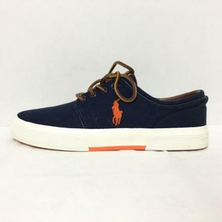 POLObyRalphLauren(ポロラルフローレン) スニーカー UK7 メンズ - ネイビー コットン