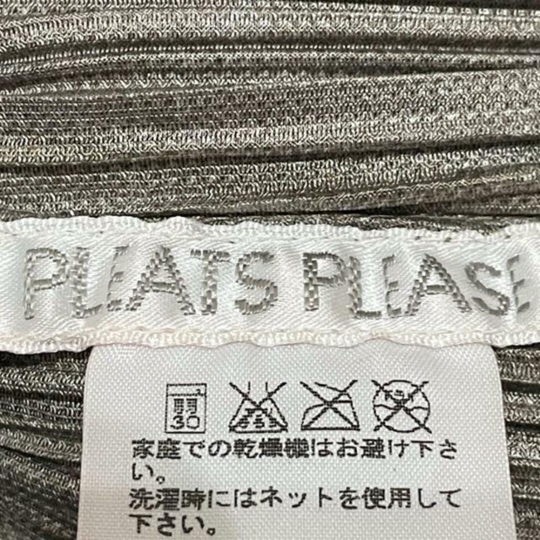 PLEATS PLEASE ISSEY MIYAKE(プリーツプリーズイッセイミヤケ)のPLEATS PLEASE(プリーツプリーズ) 長袖シャツブラウス サイズ2 M レディース美品  - カーキ×イエロー プリーツ レディースのトップス(シャツ/ブラウス(長袖/七分))の商品写真