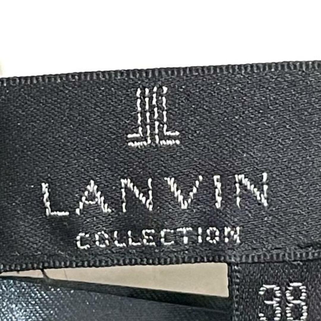 LANVIN COLLECTION(ランバンコレクション)のLANVIN COLLECTION(ランバンコレクション) スカート サイズ38 M レディース美品  - 黒×アイボリー ひざ丈 レディースのスカート(その他)の商品写真