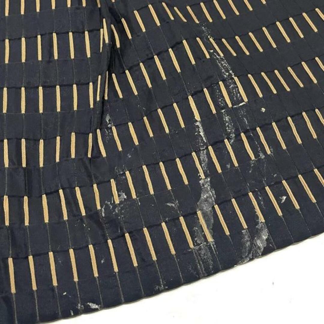 LANVIN COLLECTION(ランバンコレクション)のLANVIN COLLECTION(ランバンコレクション) スカート サイズ40 M レディース - 黒×ブラウン ひざ丈 レディースのスカート(その他)の商品写真