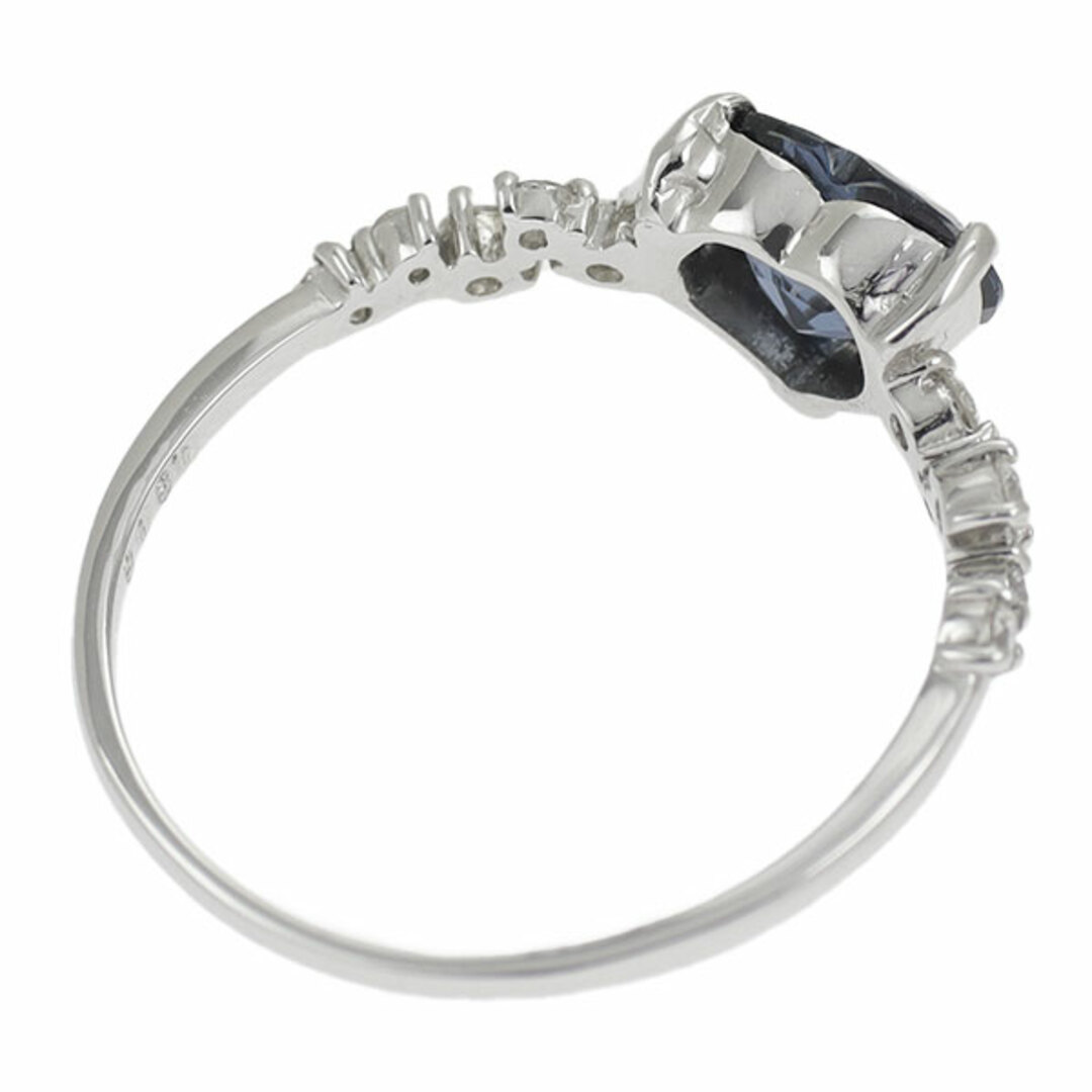 新品 希少 Pt900 ハートシェイプコバルトスピネル ダイヤモンド リング 0.908ct D0.16ct レディースのアクセサリー(リング(指輪))の商品写真