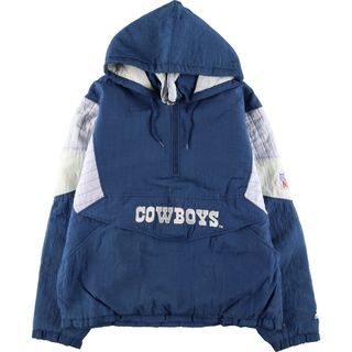 古着 90年代 スターター Starter NFL DALLAS COWBOYS ダラスカウボーイズ 中綿パーカー パファージャケット メンズXL ヴィンテージ /eaa393742(ダウンジャケット)