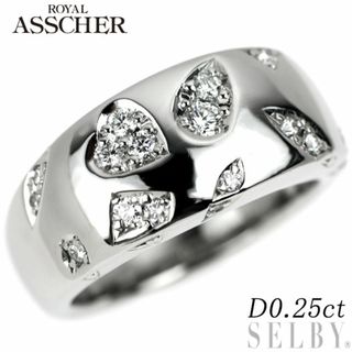 ロイヤルアッシャー Pt950 ダイヤモンド リング 0.25ct(リング(指輪))