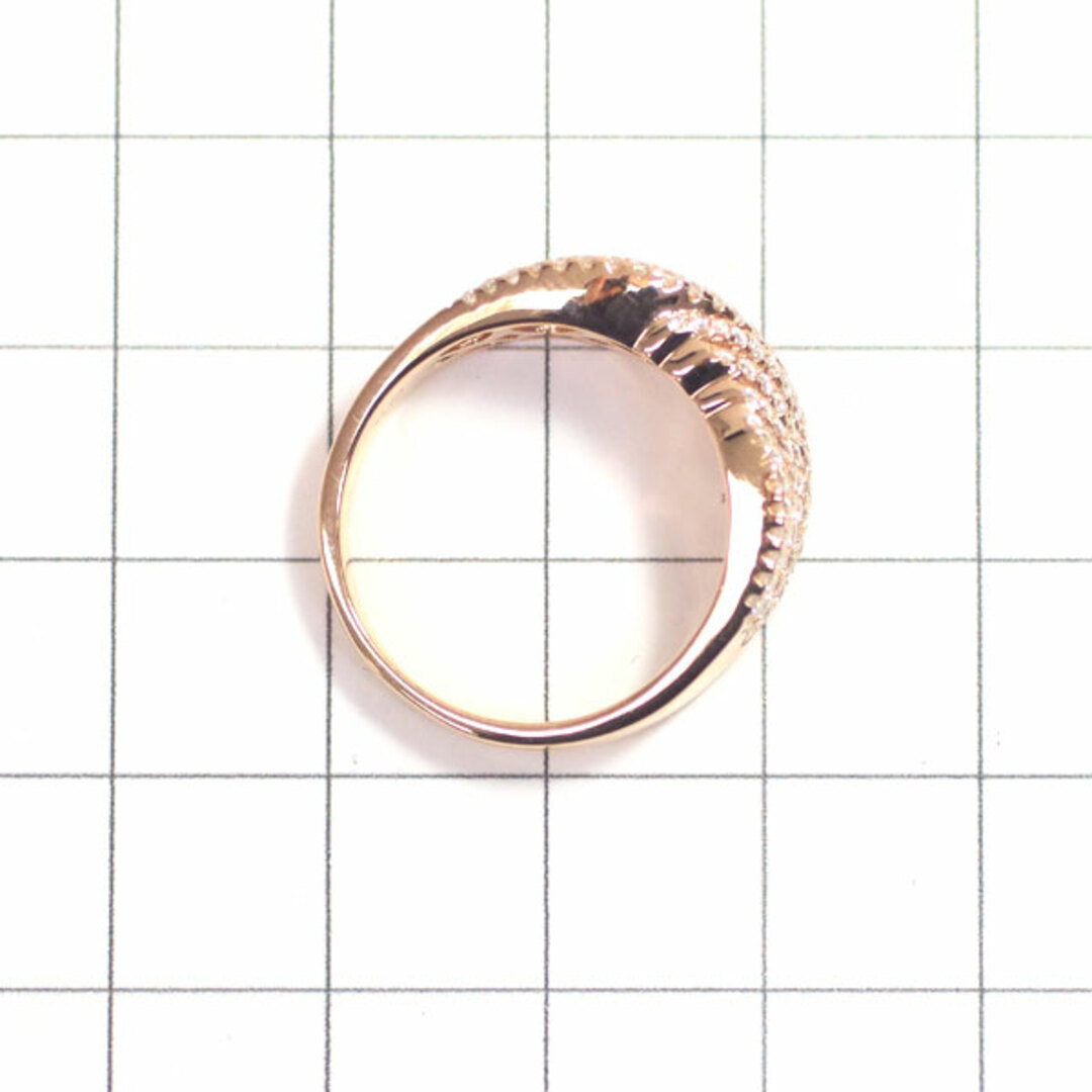 クイーン K18PG ダイヤモンド リング 0.56ct パヴェ レディースのアクセサリー(リング(指輪))の商品写真