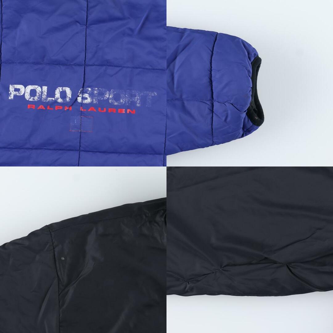 Ralph Lauren(ラルフローレン)の古着 ラルフローレン Ralph Lauren POLO SPORT ポロスポーツ バックロゴ リバーシブル ハーフジップ 中綿ジャケット パファージャケット メンズXL /eaa388471 メンズのジャケット/アウター(ダウンジャケット)の商品写真