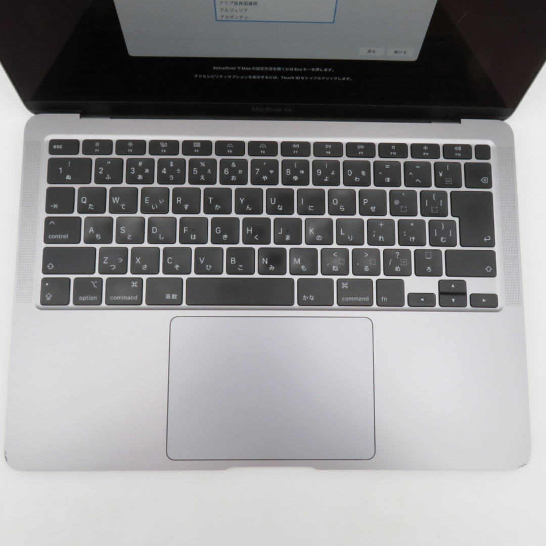 Mac (Apple)(マック)のApple Mac MacBook Air (マックブックエアー) Retina 13インチ 2020 A2179 スペースグレイ メモリ8GB SSD256GB スマホ/家電/カメラのPC/タブレット(ノートPC)の商品写真