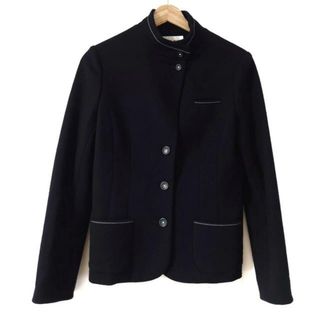 ハナエモリ(HANAE MORI)のHANAE MORI(ハナエモリ) ジャケット サイズ38 M レディース美品  - 黒×白 長袖/ステッチ/秋/冬(その他)