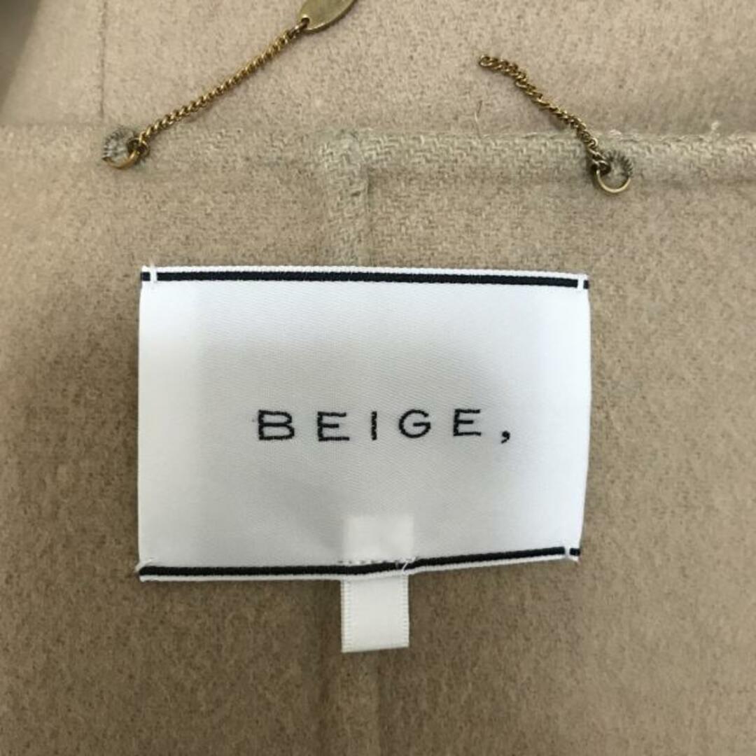 BEIGE,(ベイジ)のBEIGE(ベイジ) ジャケット サイズ2 M レディース - ライトブラウン 長袖/冬 レディースのジャケット/アウター(その他)の商品写真