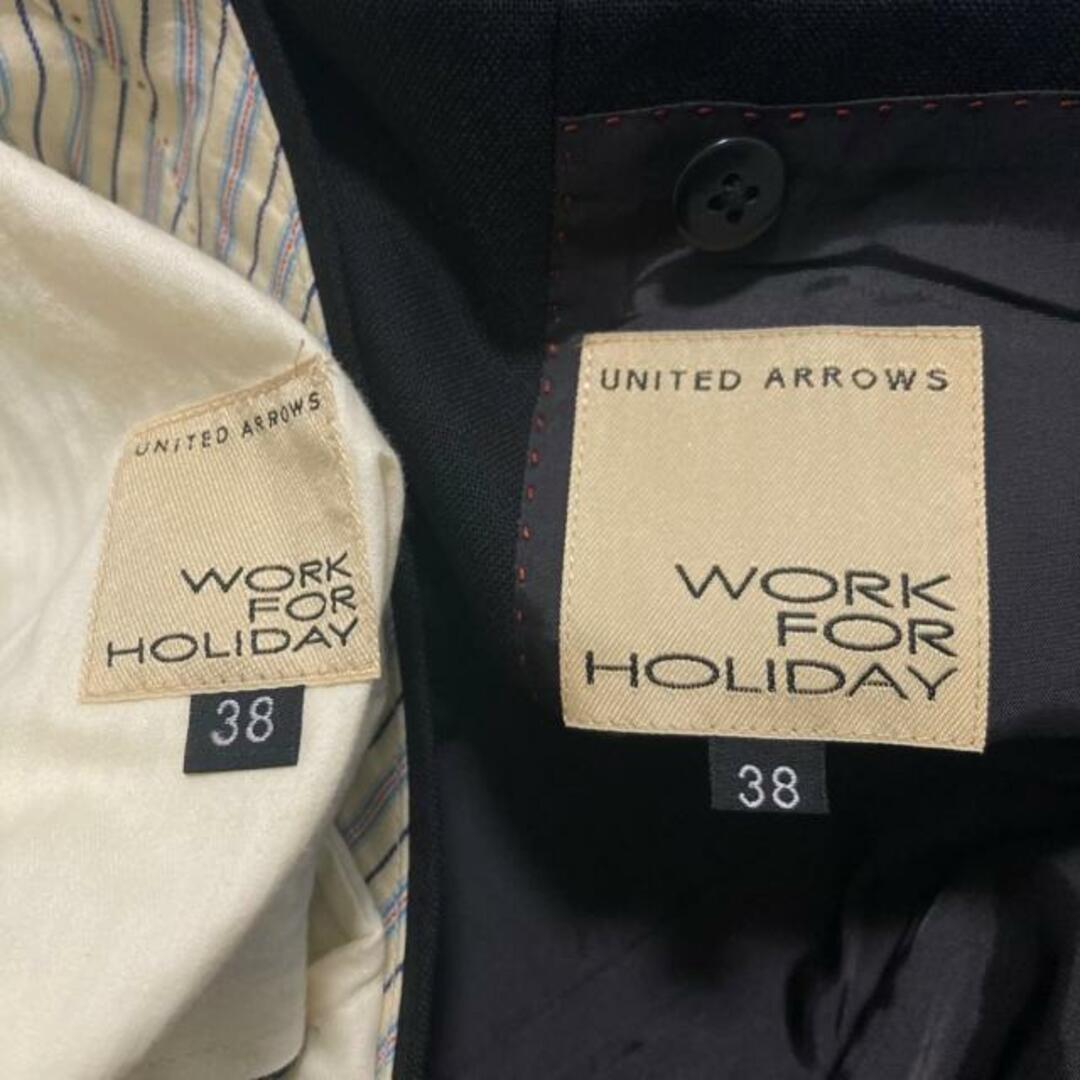 UNITED ARROWS(ユナイテッドアローズ)のUNITED ARROWS(ユナイテッドアローズ) レディースパンツスーツ レディース - 黒 WORK FOR HORIDAY レディースのフォーマル/ドレス(スーツ)の商品写真