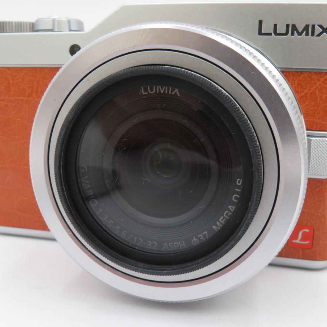 Panasonic(パナソニック)のパナソニック LUMIX (ルミックス) デジタルカメラ ミラーレス一眼カメラ レンズ1個付 オレンジ 有効画素数約1600万画素 DC-GF9 スマホ/家電/カメラのカメラ(デジタル一眼)の商品写真