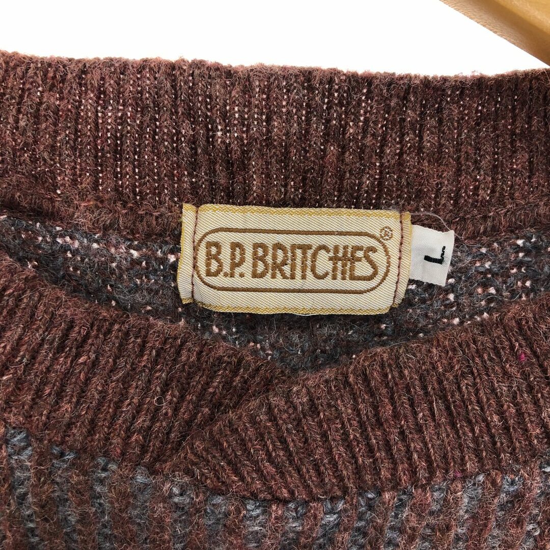 古着 B.P. BRITCHES ウールニットセーター USA製 メンズL /eaa409290 メンズのトップス(ニット/セーター)の商品写真