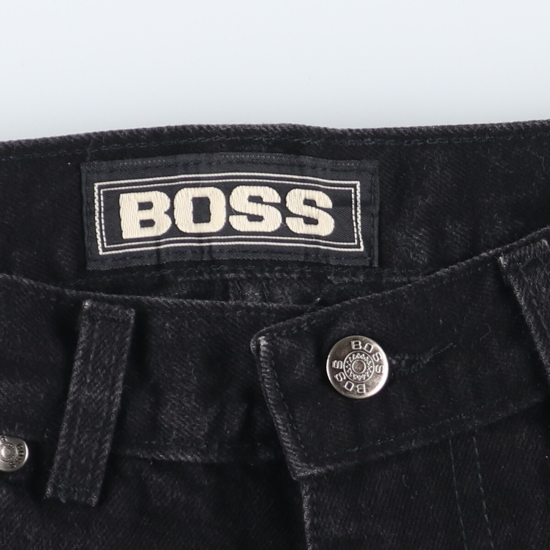 古着 BOSS ブラックデニムショーツ ショートパンツ メンズw29 ヴィンテージ /eaa433285 メンズのパンツ(ショートパンツ)の商品写真