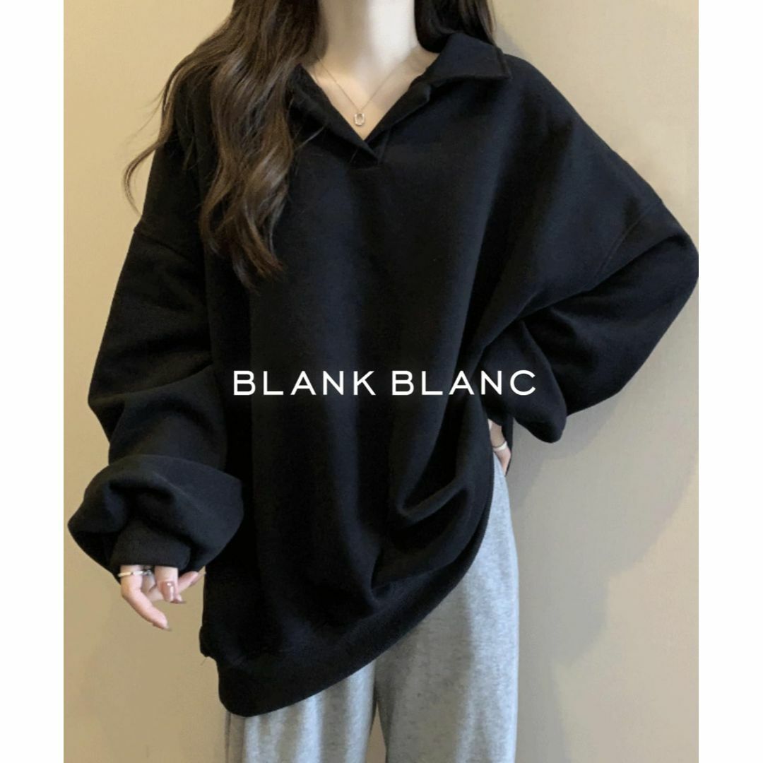 [BLANK BLANC] スキッパー カットソー ボリューム袖 オフィスカジュ レディースのファッション小物(その他)の商品写真