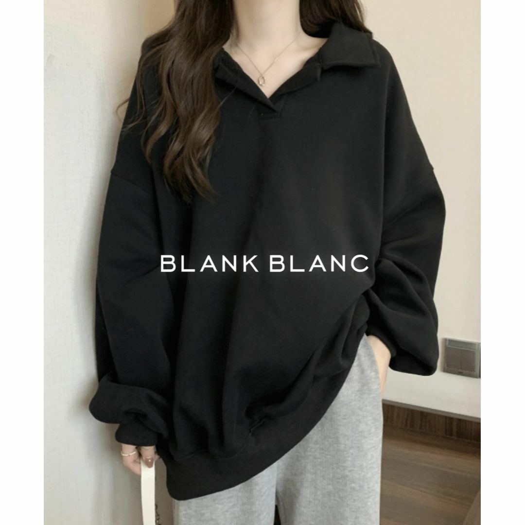 [BLANK BLANC] スキッパー カットソー ボリューム袖 オフィスカジュ レディースのファッション小物(その他)の商品写真