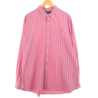 ラルフローレン(Ralph Lauren)の古着 ラルフローレン Ralph Lauren VINTAGE BUTTONDOWN 長袖 ボタンダウンストライプシャツ メンズXL /eaa435477(シャツ)