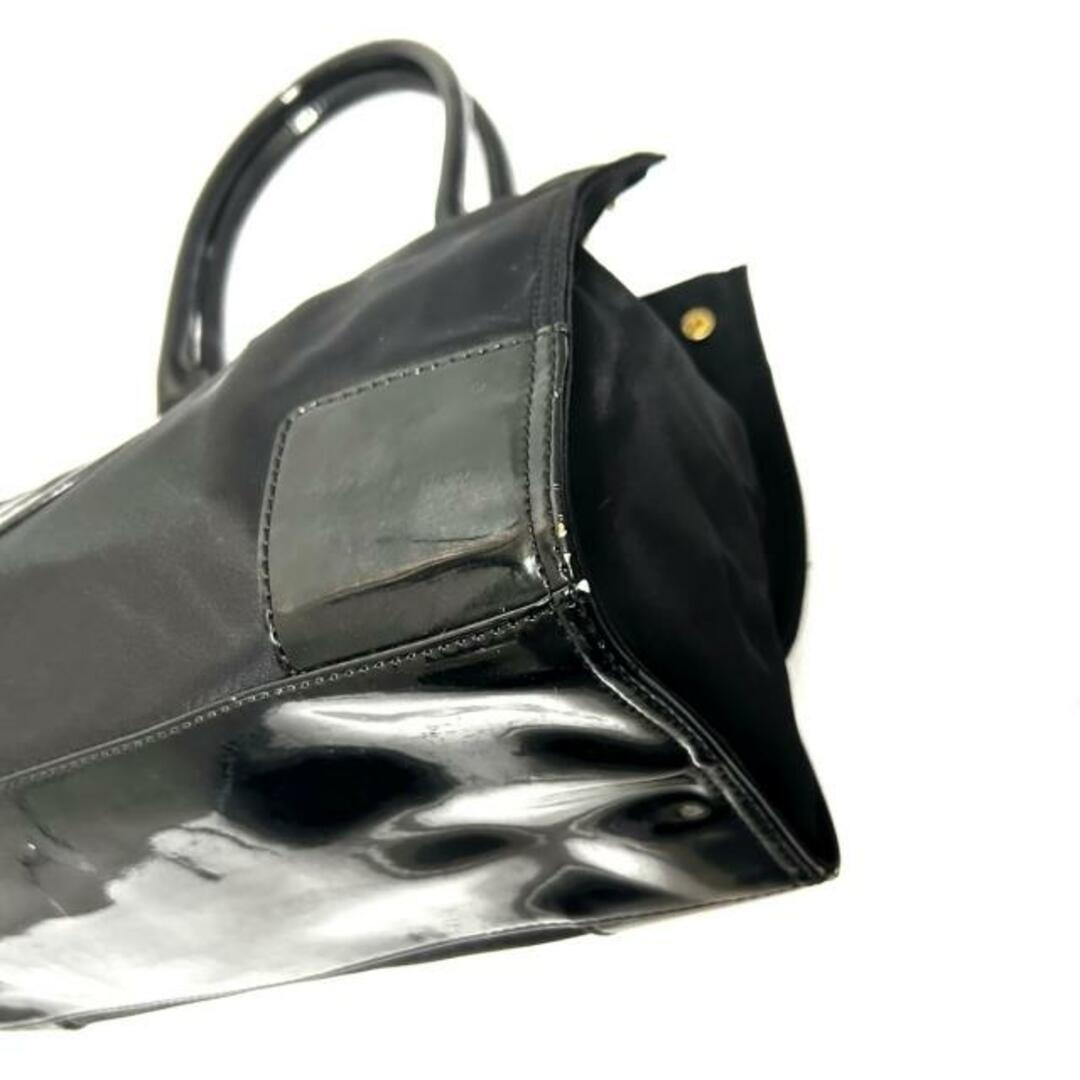 Tory Burch(トリーバーチ)のTORY BURCH(トリーバーチ) トートバッグ - 黒 ナイロン×エナメル（レザー） レディースのバッグ(トートバッグ)の商品写真