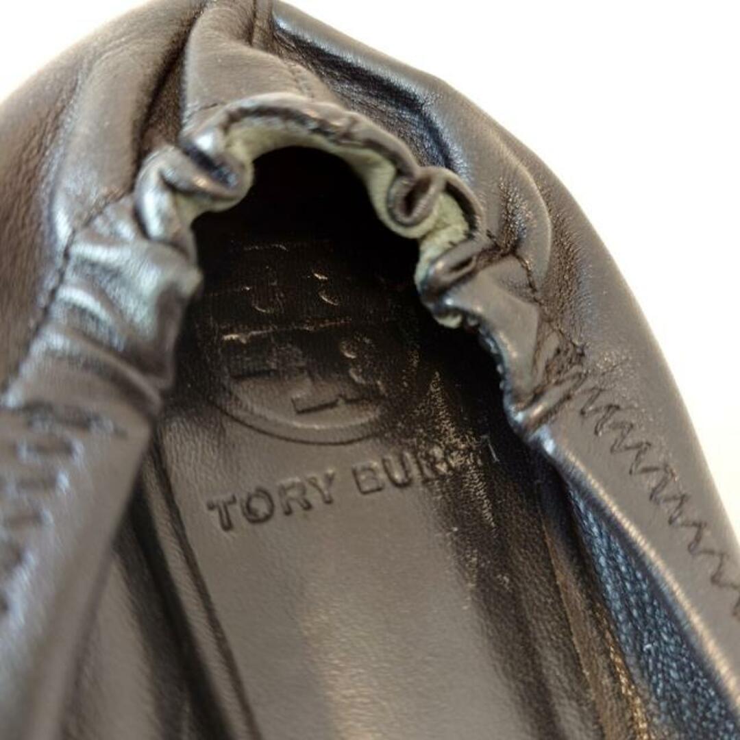 Tory Burch(トリーバーチ)のTORY BURCH(トリーバーチ) フラットシューズ レディース - 黒×シルバー レザー レディースの靴/シューズ(その他)の商品写真