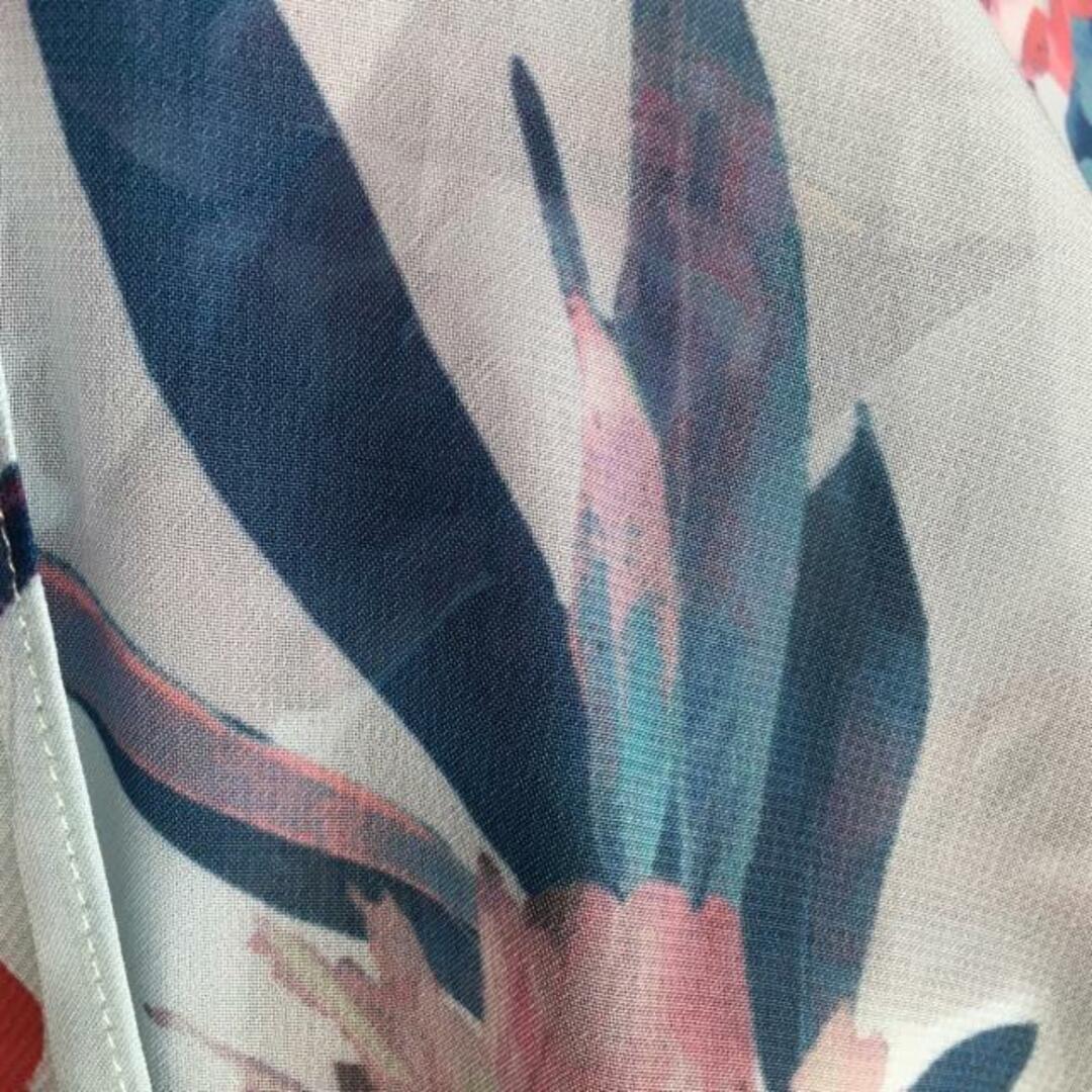 ADRIANNA PAPELL(アドリアナパペル) ワンピース サイズS レディース - ライトブルー×ピンク×マルチ 半袖/ロング/花柄 レディースのワンピース(その他)の商品写真