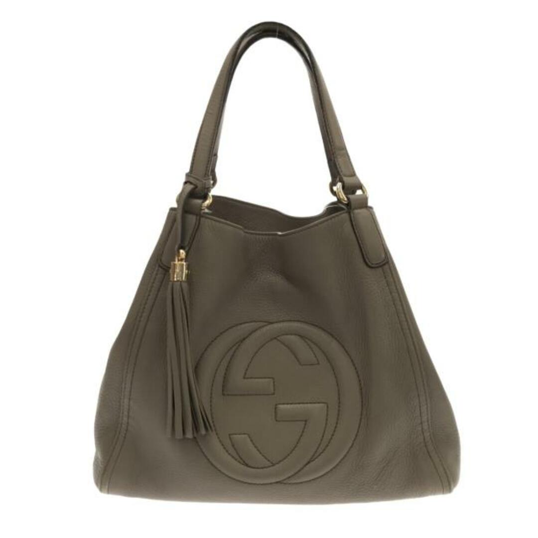 Gucci(グッチ)のGUCCI(グッチ) トートバッグ ソーホーセラリウス 282309 グレーベージュ レザー レディースのバッグ(トートバッグ)の商品写真