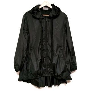 レッドヴァレンティノ(RED VALENTINO)のRED VALENTINO(レッドバレンチノ) ブルゾン サイズ38 M レディース美品  - ダークグレー×黒 長袖/プリーツ/ジップアップ/春/秋(ブルゾン)